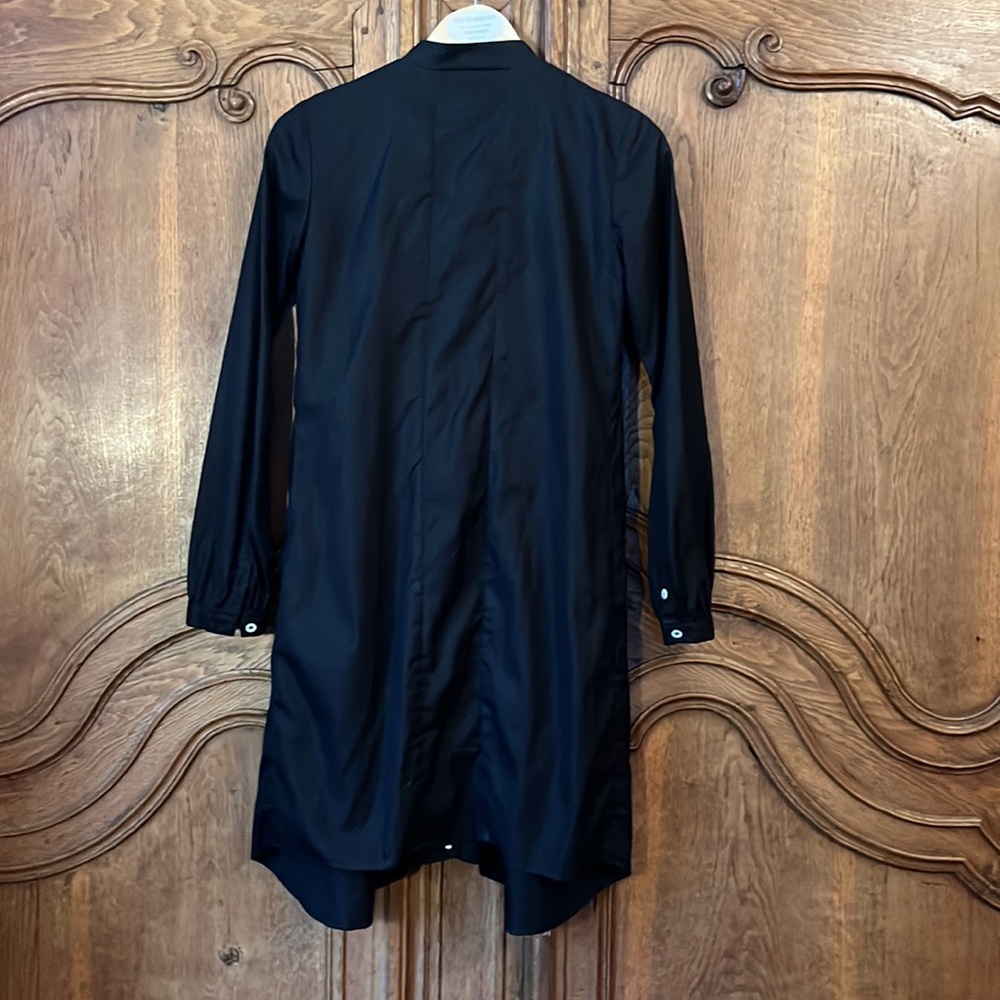 Billy Reid Button Down Long Sleeve Black Dress - Picture 9 of 16